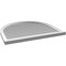 Ekena Millwork Round Top Surface Mount PVC Gable Vent: Functional, w/ 2"W x 2"P Brickmould Sill Frame, 38"W x 34"H GVPRT38X3403SF - alternate 2